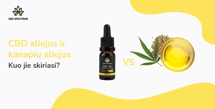 CBD aliejus ir kanapių aliejus: kuo jie skirtingi?